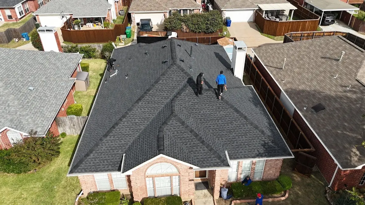 Slate & Tile Roof Repair work in progress on a Ranson corporation property